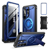 Samsung Galaxy S26 Ultra SUPCASE Unicorn Beetle Pro Mag Skal m. 2x Frontram - MagSafe Kompatibel - Blå
