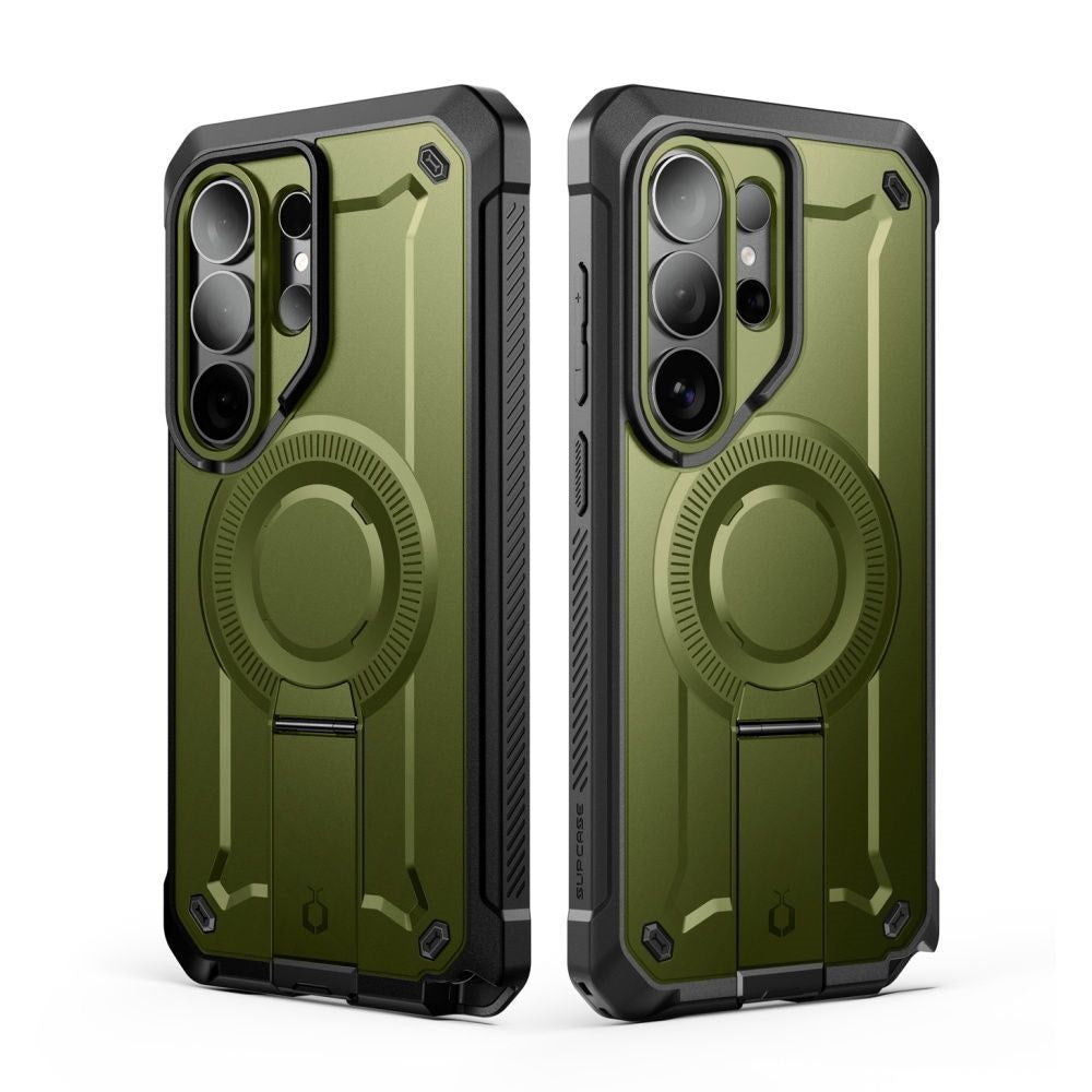 Samsung Galaxy S26 Ultra SUPCASE Unicorn Beetle Pro Mag Skal m. 2x Frontram - MagSafe Kompatibel - Grön