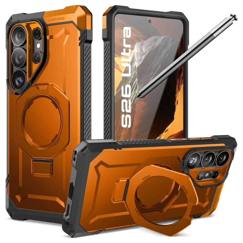 Samsung Galaxy S26 Ultra SUPCASE UB Grip Mag Skal - MagSafe Kompatibel - Orange
