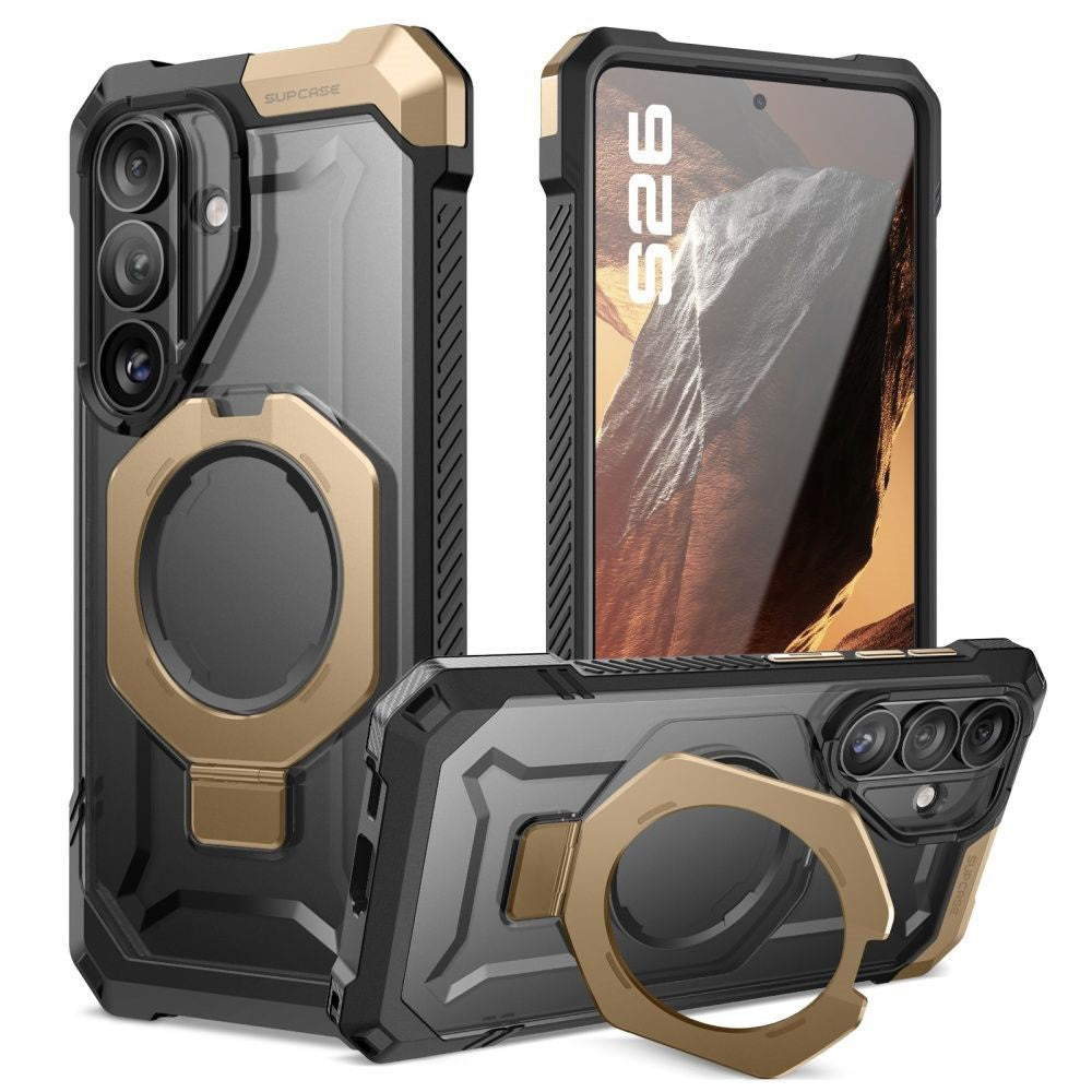 Samsung Galaxy S26 SUPCASE UB Grip Mag Skal - MagSafe Kompatibel - Svart / Guld