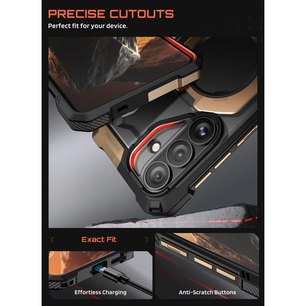 Samsung Galaxy S26 SUPCASE UB Grip Mag Skal - MagSafe Kompatibel - Svart / Guld