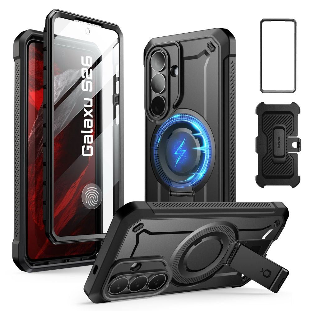 Samsung Galaxy S26 SUPCASE Unicorn Beetle Pro Mag Skal m. 2x Frontram - MagSafe Kompatibel - Svart