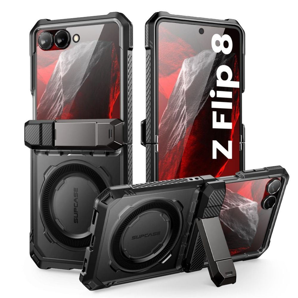 Samsung Galaxy Z Flip8 Supcase UB Grip Mag Skal - MagSafe Kompatibel - Svart