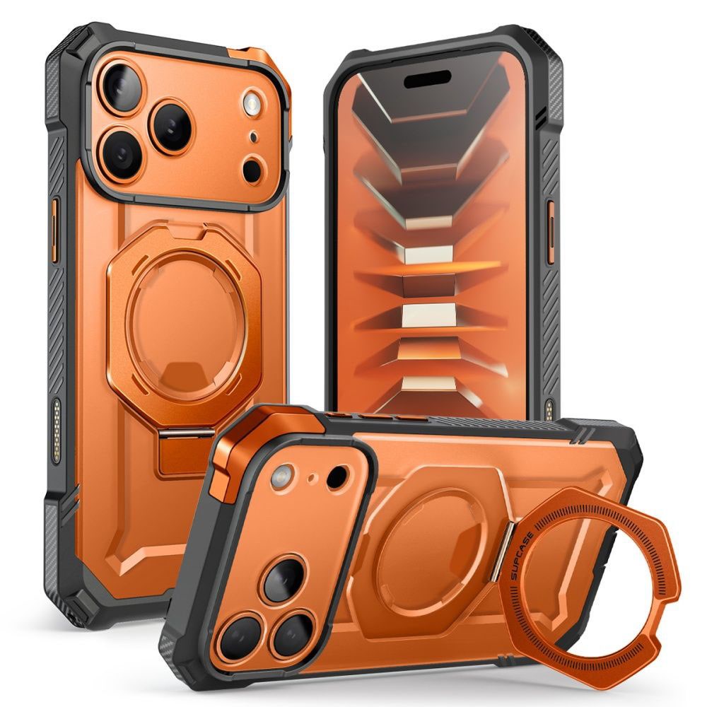 iPhone 18 Pro Max / 17 Pro Max Supcase UB Grip Mag Skal - MagSafe Kompatibel - Orange