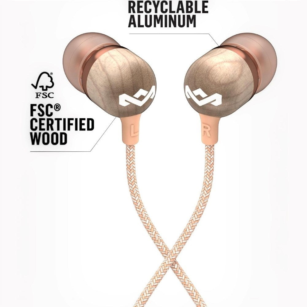 House of Marley Smile Jamaica Jackkontakt In-Ear Hörlurar - Koppar