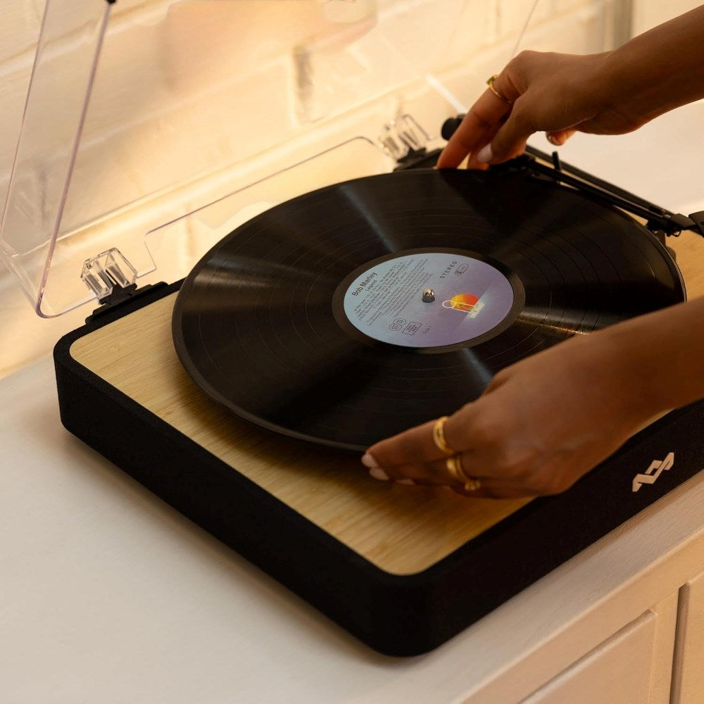 House of Marley Revolution Skivspelare - Svart / Ljus Bambu