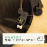 House of Marley Revolution Skivspelare & Högtalare - Svart / Ljus Bambu