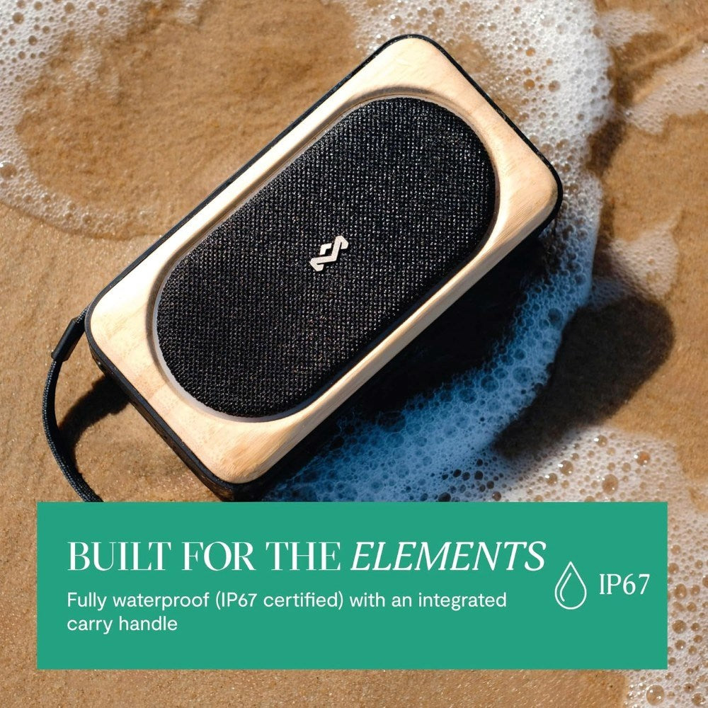 House of Marley Roots Solar Bluetooth Högtalare - Svart / Ljus Bambu