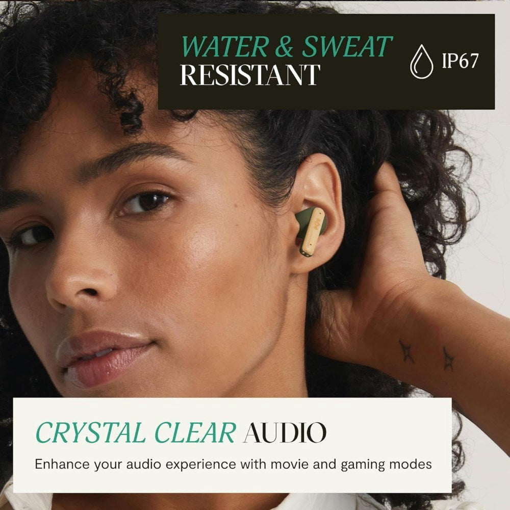 House of Marley Little Bird True Wireless In-Ear Hörlurar - Grön