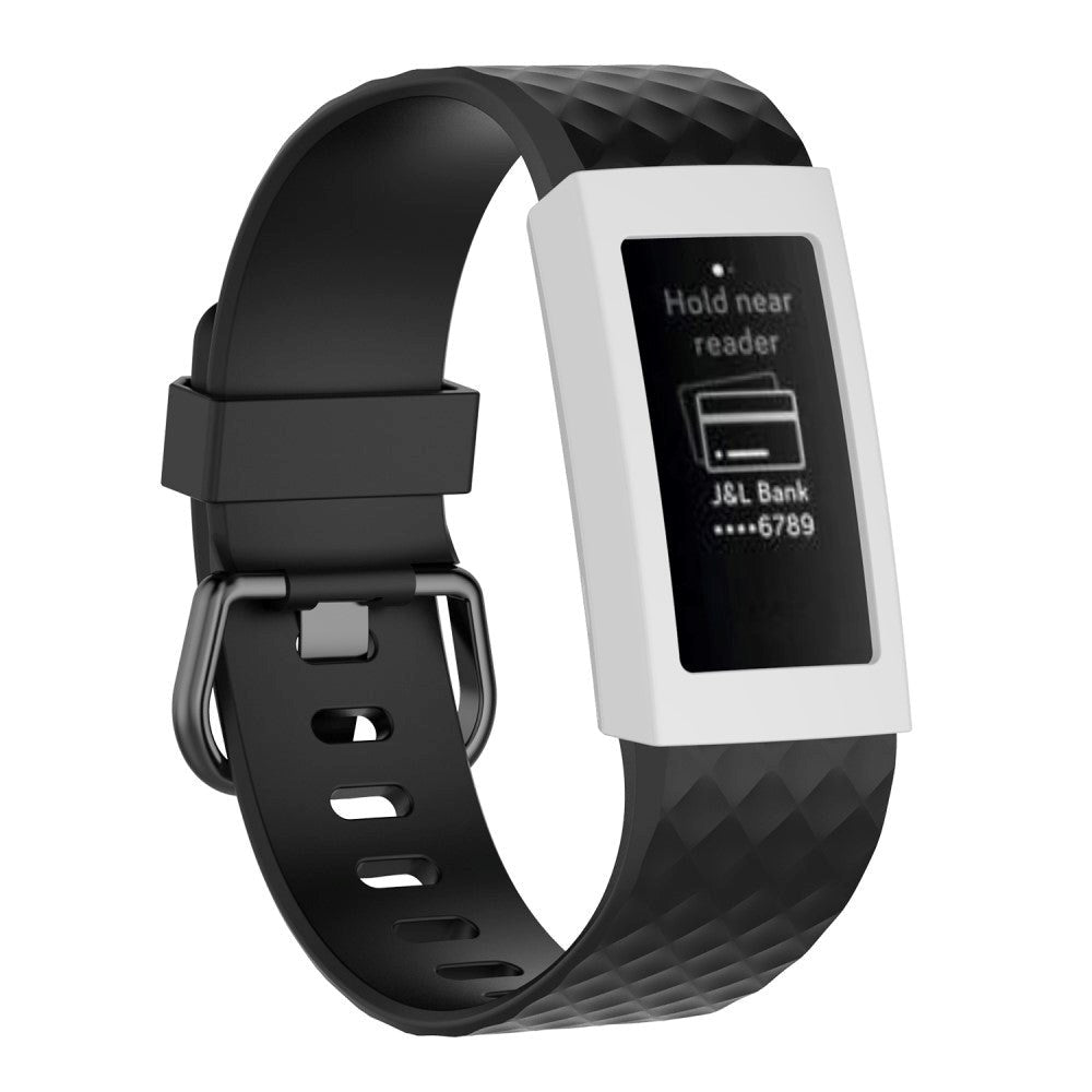 Fitbit Charge 3 Skal Silikon - Vit