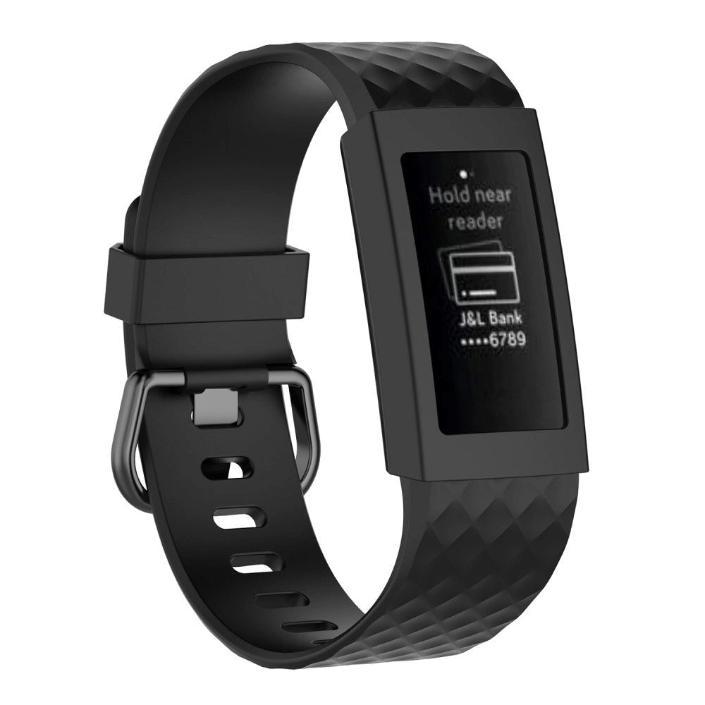 Fitbit Charge 3 Silicone Case - Svart