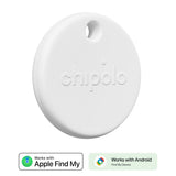Chipolo POP Bluetooth GPS Tracker - Kompatibel med Apple Find My & Google's Find My Device - Vit