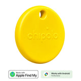 Chipolo POP Bluetooth GPS Tracker - Kompatibel med Apple Find My & Google's Find My Device - Gul