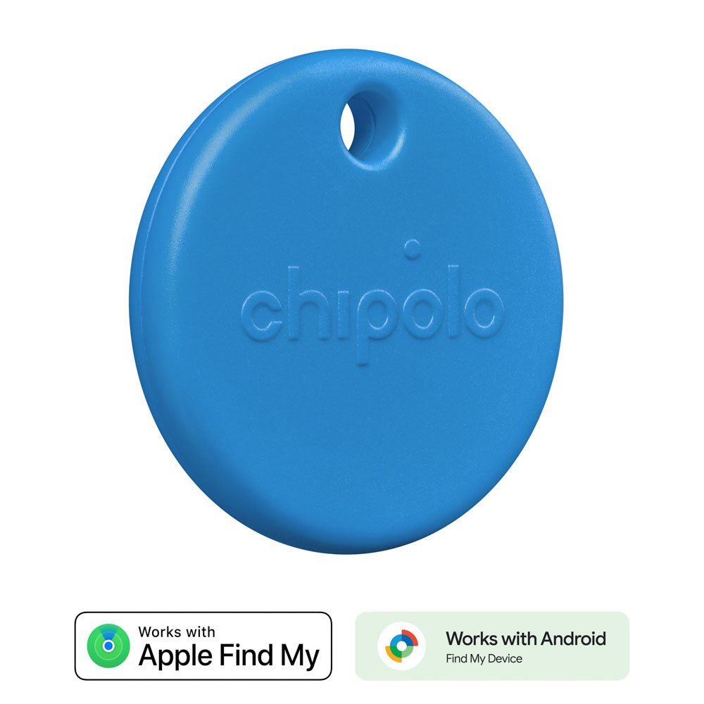 Chipolo POP Bluetooth GPS Tracker - Kompatibel med Apple Find My & Google's Find My Device - Blå