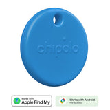Chipolo POP Bluetooth GPS Tracker - Kompatibel med Apple Find My & Google's Find My Device - Blå