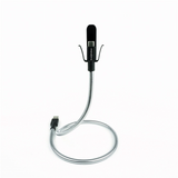 Fuse Chicken Fristående USB-C-Kabel med Hållarfunktion - inkl. 2 x Klämmor - 0,6m - Silver