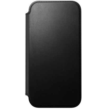 iPhone 18 Pro / 17 Pro Nomad Modern Leather Folio Case - MagSafe Kompatibel - Black