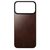 iPhone 18 Pro Max Nomad Magnetic Horween Leather Back Case - MagSafe Kompatibel - Rustic Brown