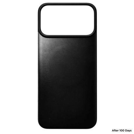 iPhone 18 Pro / 17 Pro Nomad Magnetic Horween Leather Back Case - MagSafe Kompatibel - Black