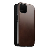 iPhone 13 Nomad Modern Horween Leather Folio Fodral - MagSafe Kompatibel - Brun