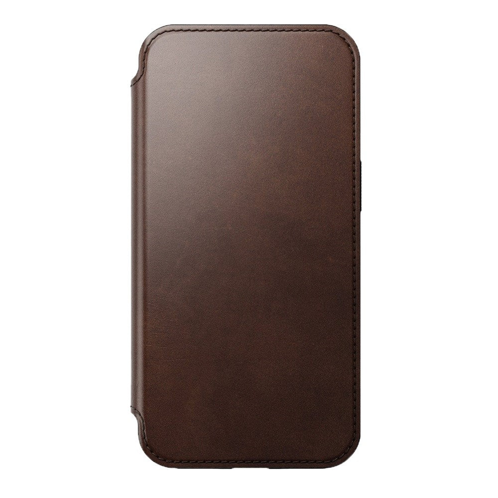 iPhone 13 Nomad Modern Horween Leather Folio Fodral - MagSafe Kompatibel - Brun