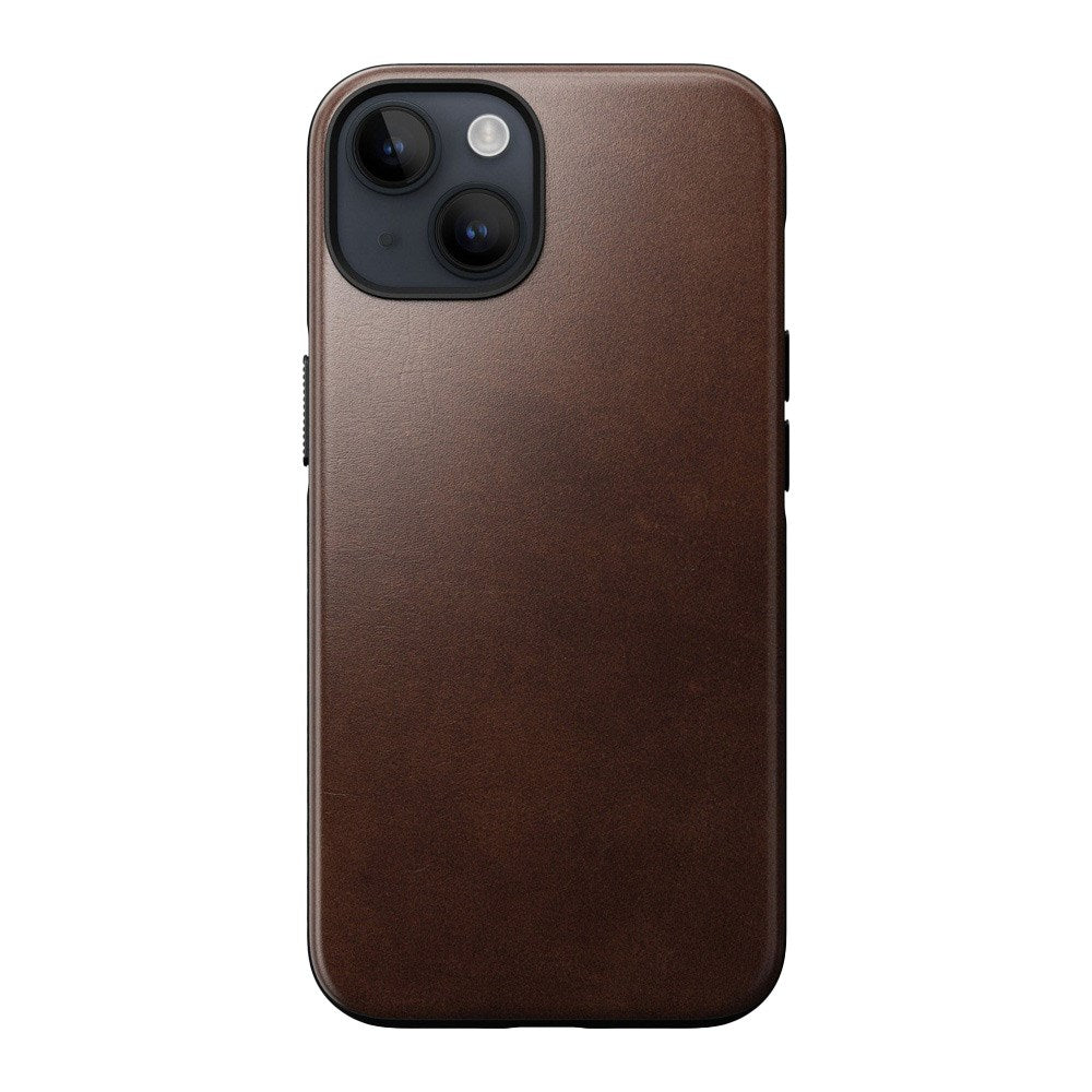 iPhone 14 Modern Nomad Horween Leather Skal - MagSafe Kompatibel - Brun