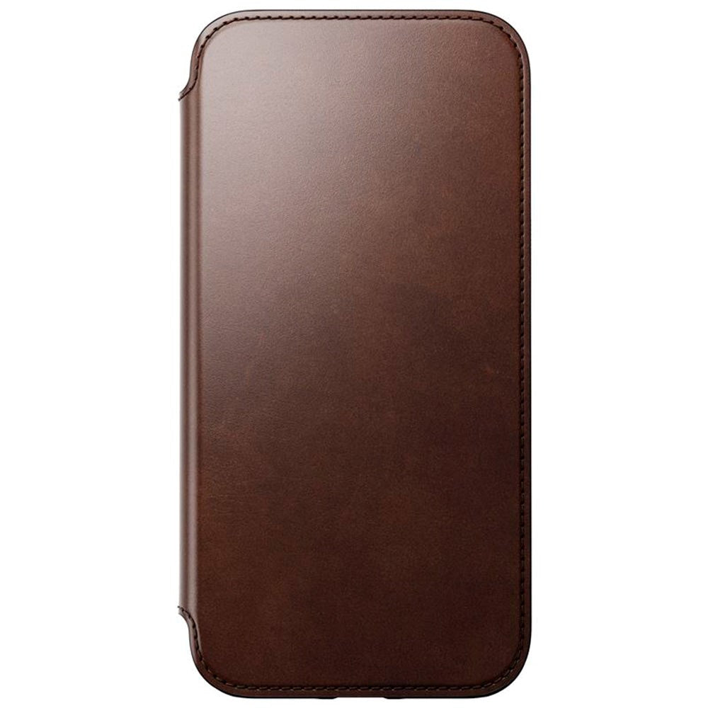 iPhone 14 Pro Max Nomad Modern Horween Leather Folio Fodral - MagSafe Kompatibel - Brun