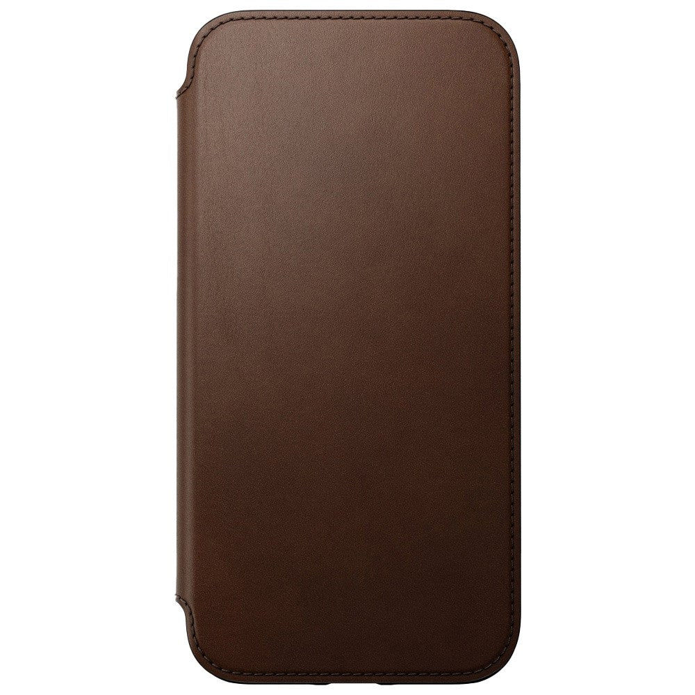 iPhone 14 Pro Max Nomad Modern Leather Folio Fodral - MagSafe Kompatibel - Brun