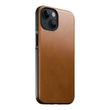 iPhone 14 Nomad Modern Leather Skal - MagSafe Kompatibel - Tan