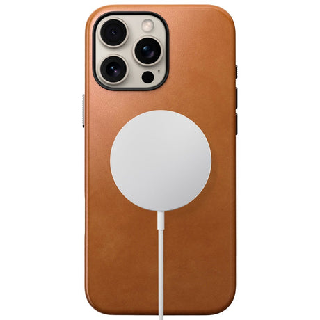 iPhone 16 Pro Nomad Traditional Leather Skal - MagSafe Kompatibel - Tan