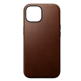 iPhone 15 Nomad Modern Leather Skal - MagSafe Kompatibel - Brun