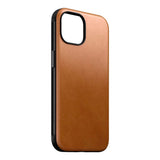 iPhone 15 Nomad Modern Leather Skal - MagSafe Kompatibel - Tan