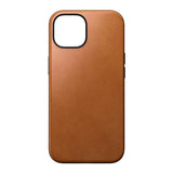 iPhone 15 Nomad Modern Leather Skal - MagSafe Kompatibel - Tan