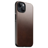 iPhone 15 Modern Nomad Horween Leather Skal - MagSafe Kompatibel - Brun