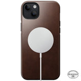 iPhone 15 Plus Modern Nomad Horween Leather Skal - MagSafe Kompatibel - Brun