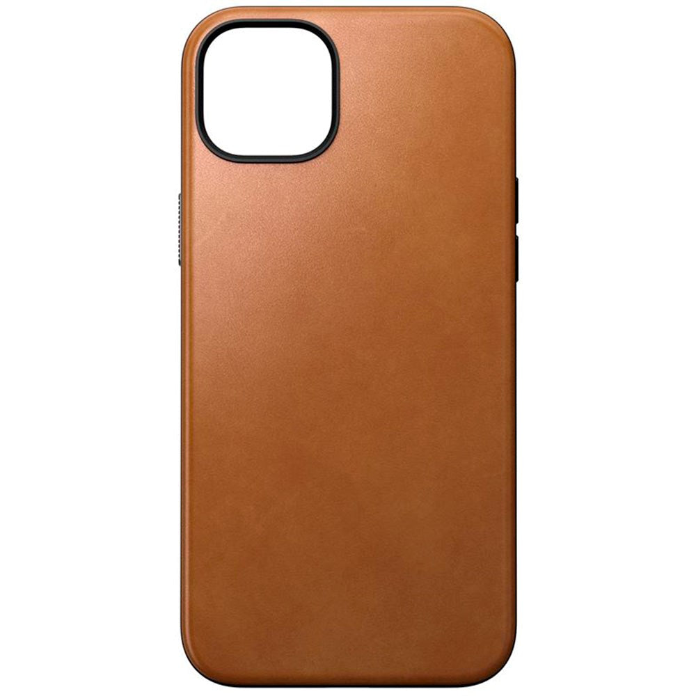 iPhone 15 Plus Nomad Modern Leather Skal - MagSafe Kompatibel - Tan