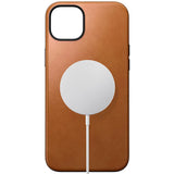 iPhone 15 Plus Nomad Modern Leather Skal - MagSafe Kompatibel - Tan