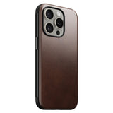 iPhone 15 Pro Modern Nomad Horween Leather Skal - MagSafe Kompatibel - Brun