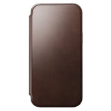 iPhone 15 Pro Max Nomad Modern Horween Leather Folio Fodral - MagSafe Kompatibel - Brun