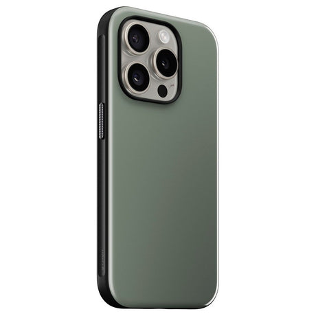 iPhone 15 Pro Nomad Sport Skal - MagSafe-Kompatibel - Moss Grön