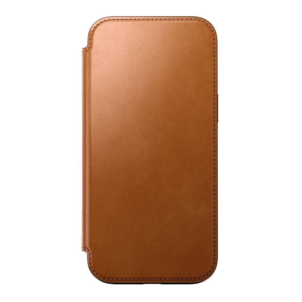 iPhone 16 Pro Max Nomad Modern Leather Folio Fodral - MagSafe Kompatibel - Tan