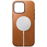 iPhone 16 Pro Max Nomad Modern Leather Skal - MagSafe Kompatibel - Tan