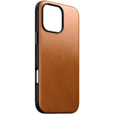 iPhone 16 Pro Max Nomad Modern Leather Skal - MagSafe Kompatibel - Tan