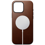 iPhone 16 Pro Max Nomad Modern Leather Skal - MagSafe Kompatibel - Brun