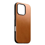 iPhone 16 Pro Nomad Modern Leather Skal - MagSafe Kompatibel - Tan