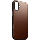 iPhone 16 Plus Nomad Modern Leather Skal - MagSafe Kompatibel - Brun