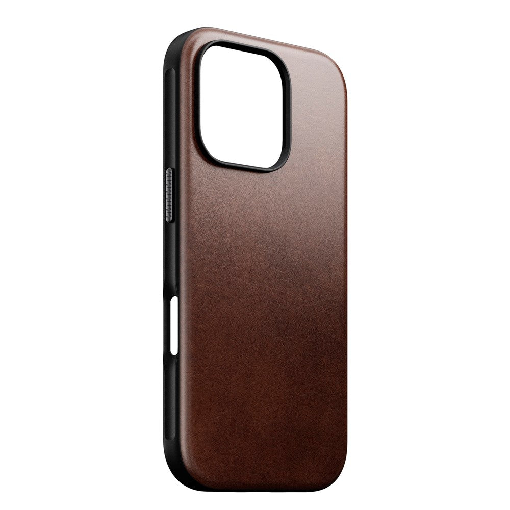 iPhone 16 Pro Modern Nomad Horween Leather Skal - MagSafe Kompatibel - Brun