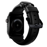 Nomad Apple Watch (38/40/SE/41/42mm) Traditional Horween Band Rem - Black  / Black Hardware