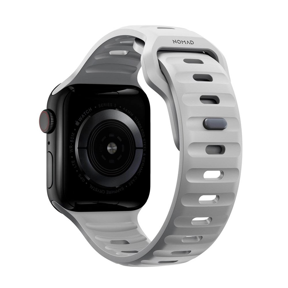 Nomad Apple Watch (42/44/SE/45/46/49mm) Sport Band Rem - Lunar Gray