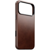 Nomad iPhone 17 Pro Max Traditional Horween Leather Case - MagSafe Kompatibel - Rustic Brown